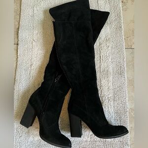 Dolce Vita Suede Western knee high Boots Over The Knee 8M - 3.5” stacked heel
